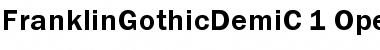 FranklinGothicDemiC Regular Font Title Preview
