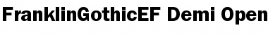 FranklinGothicEF Demi Font Title Preview