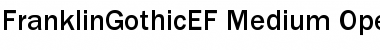 FranklinGothicEF Medium Font Title Preview