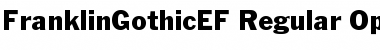 FranklinGothicEF Regular Font Title Preview