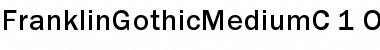 FranklinGothicMediumC Regular Font Title Preview