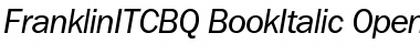 Franklin ITC BQ Regular Font Title Preview