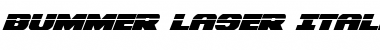 Bummer Laser Italic Laser Italic Font Title Preview
