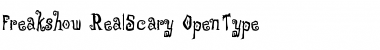 Freakshow RealScary Font Title Preview
