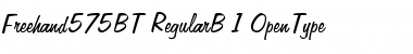Freehand 575 Regular Font Title Preview