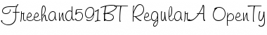 Freehand 591 Regular Font Title Preview