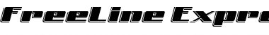 FreeLine Express Font Title Preview