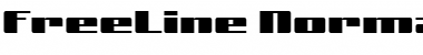 FreeLine Normal Font Title Preview