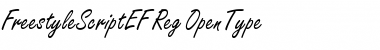 FreestyleScriptEF Reg Font Title Preview