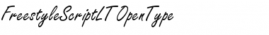 Freestyle Script LT Regular Font Title Preview