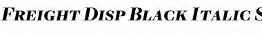 Freight Disp Black Italic SC Font Title Preview