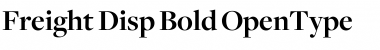 Freight Disp Bold Font Title Preview