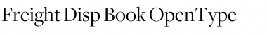 Freight Disp Book Font Title Preview