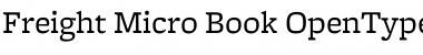 Freight Micro Book Font Title Preview