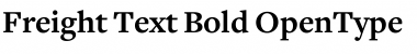 Freight Text Bold Font Title Preview