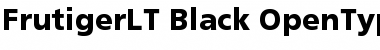 Frutiger LT 75 Black Font Title Preview