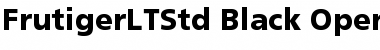 Frutiger LT Std 75 Black Font Title Preview