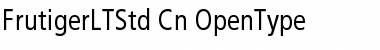Frutiger LT Std 57 Condensed Font Title Preview