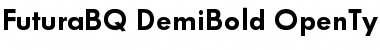 Futura BQ Regular Font Title Preview