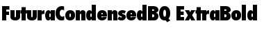 Futura Condensed BQ Regular Font Title Preview