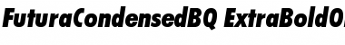 Futura Condensed BQ Regular Font Title Preview