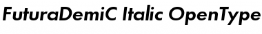 FuturaDemiC Italic Font Title Preview