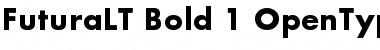 Futura LT Bold Font Title Preview