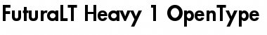 Futura LT Heavy Font Title Preview