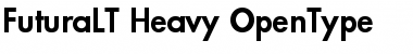 Futura LT Heavy Font Title Preview
