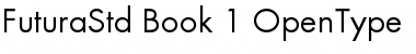 Futura Std Book Font Title Preview