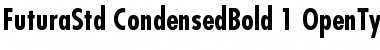Futura Std Bold Condensed Font Title Preview