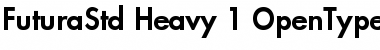 Futura Std Heavy Font Title Preview