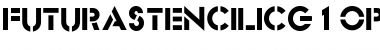 FuturaStencilICG Regular Font Title Preview