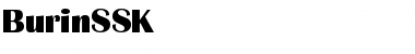 BurinSSK Regular Font Title Preview