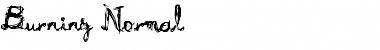 Burning Normal Font Title Preview