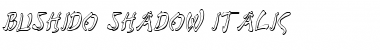 Bushido Shadow Italic Italic Font Title Preview