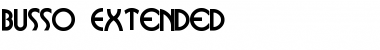 Busso-Extended Normal Font Title Preview