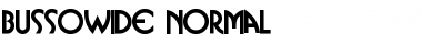 BussoWide Normal Font Title Preview