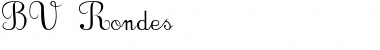 BV_Rondes Italic Font Title Preview
