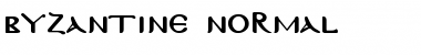 Byzantine Normal Font Title Preview