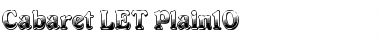 Cabaret LET Plain Font Title Preview