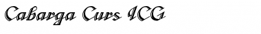 Cabarga Curs ICG Regular Font Title Preview