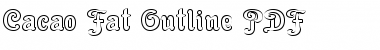 Cacao Fat Outline Regular Font Title Preview