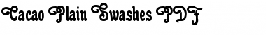 Cacao Plain Swashes Regular Font Title Preview