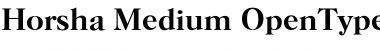 Horsha Medium Font Title Preview