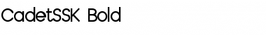 CadetSSK Bold Font Title Preview