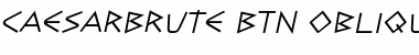CaesarBrute BTN Oblique Font Title Preview