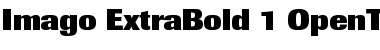 Berthold Imago Extra Bold Font Title Preview