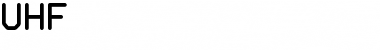 UHF Regular Font Title Preview