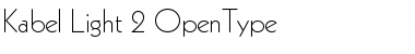 Kabel Light Font Title Preview